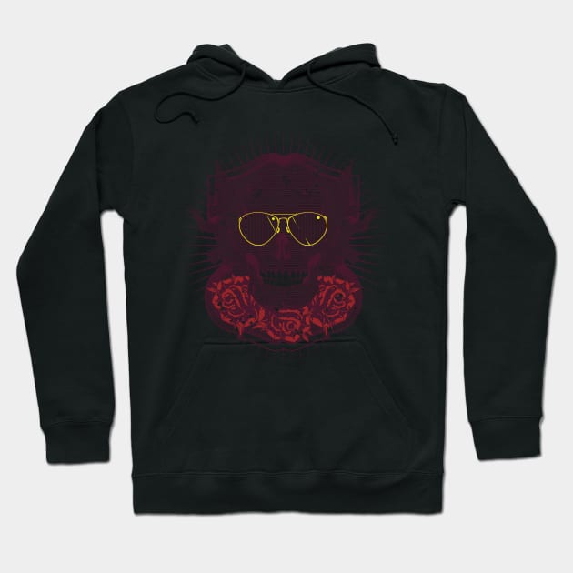 Skull With Sunglasses Hoodie by JakeRhodes